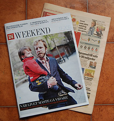 Reprtage om Livet som anhörig i Dagens industri Weekend nr. 17.