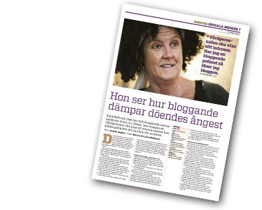 Sara Natt och Dag intervjuas i Dagens Medicin, 22 februari 2012.
